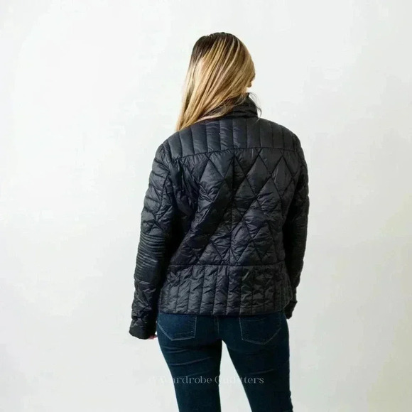BEBE Black Quilted Jacket - Picture 5 of 9